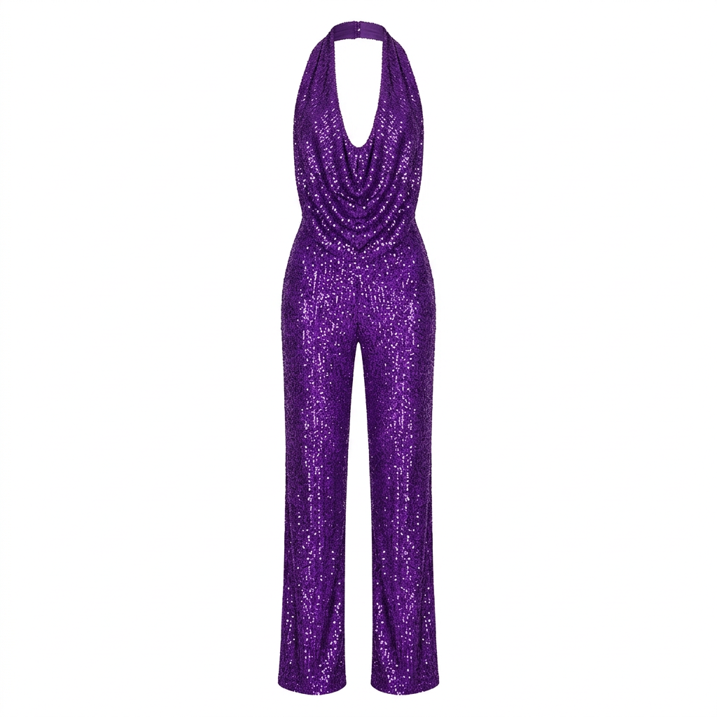 Purple jumpsuit without a model